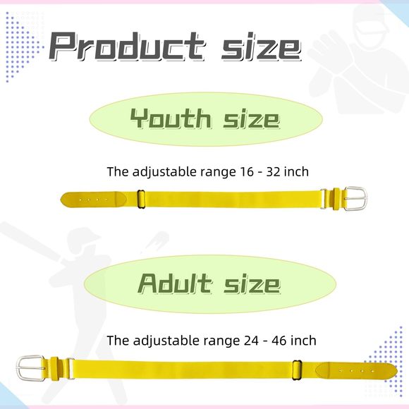 Baseball Belts Softball Belts, Elastic Adjustable Stretch Sports Belt, Boys🫵 - Picture 2 of 7